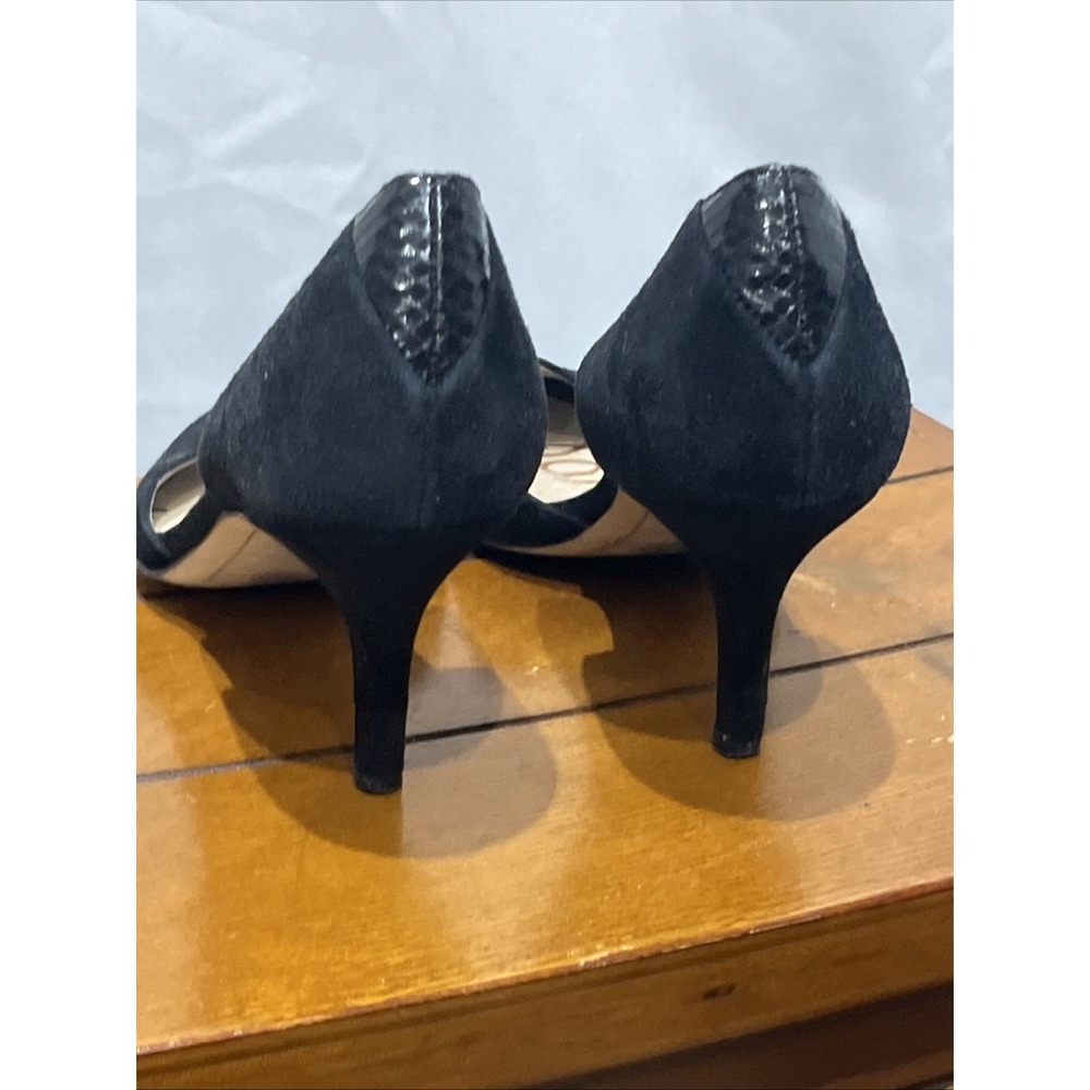 Sam Edelman Delilah Womens Size 7 M Black Suede Heels Pointed Toe Pumps Office - Picture 5 of 6